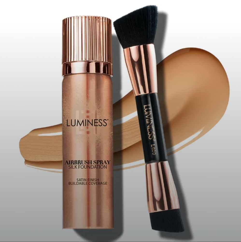 Luminess Airbrush Spray Silk Foundation & Buffing Brush (020-Fair)
